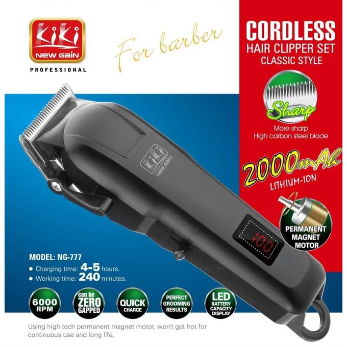 Kiki Rechargeable Clipper with Digital Power Display
