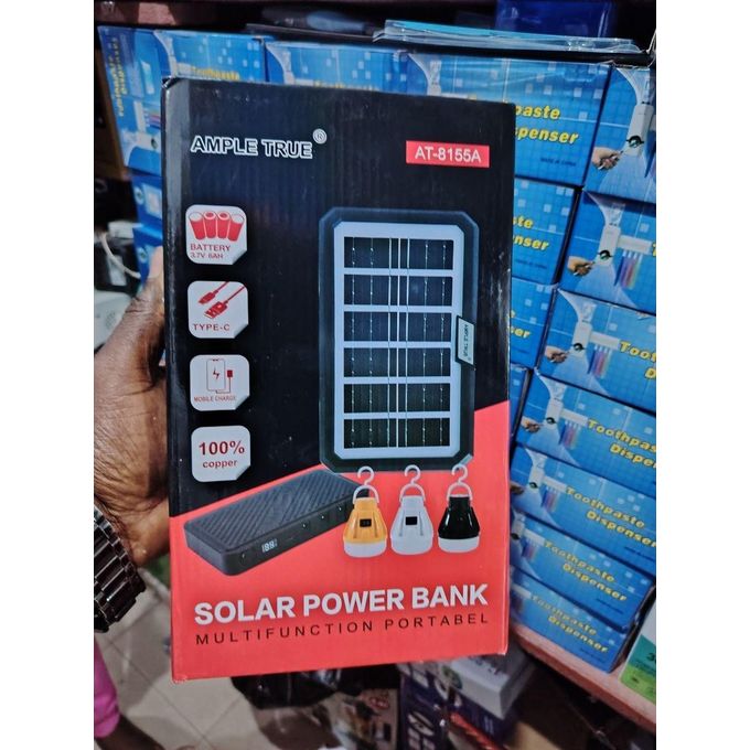 Power Bank With Panel and 3 Bulbs