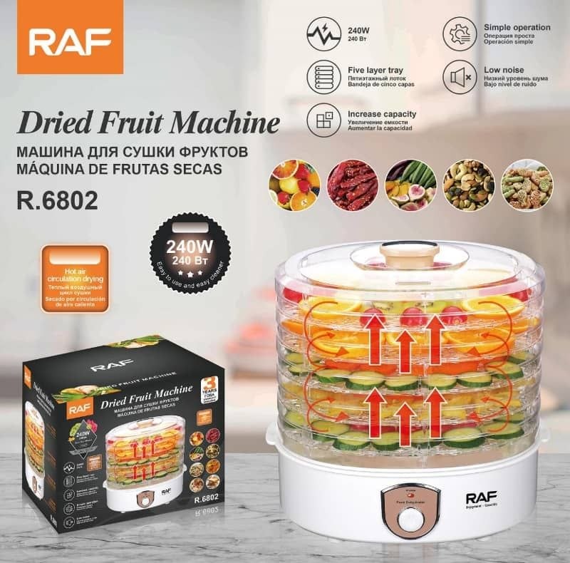 RAF 5 Layer Food Dehydrator - 240W