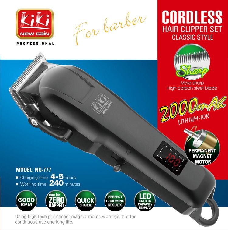 Kiki Rechargeable Clipper with Digital Power Display