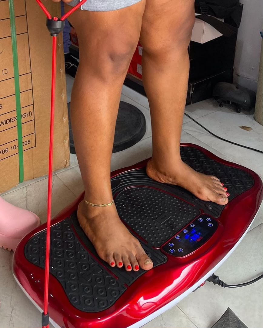 Ultrathin Body Slimming Vibration Platform Exercise Massager With Bluethooth,Remote Control