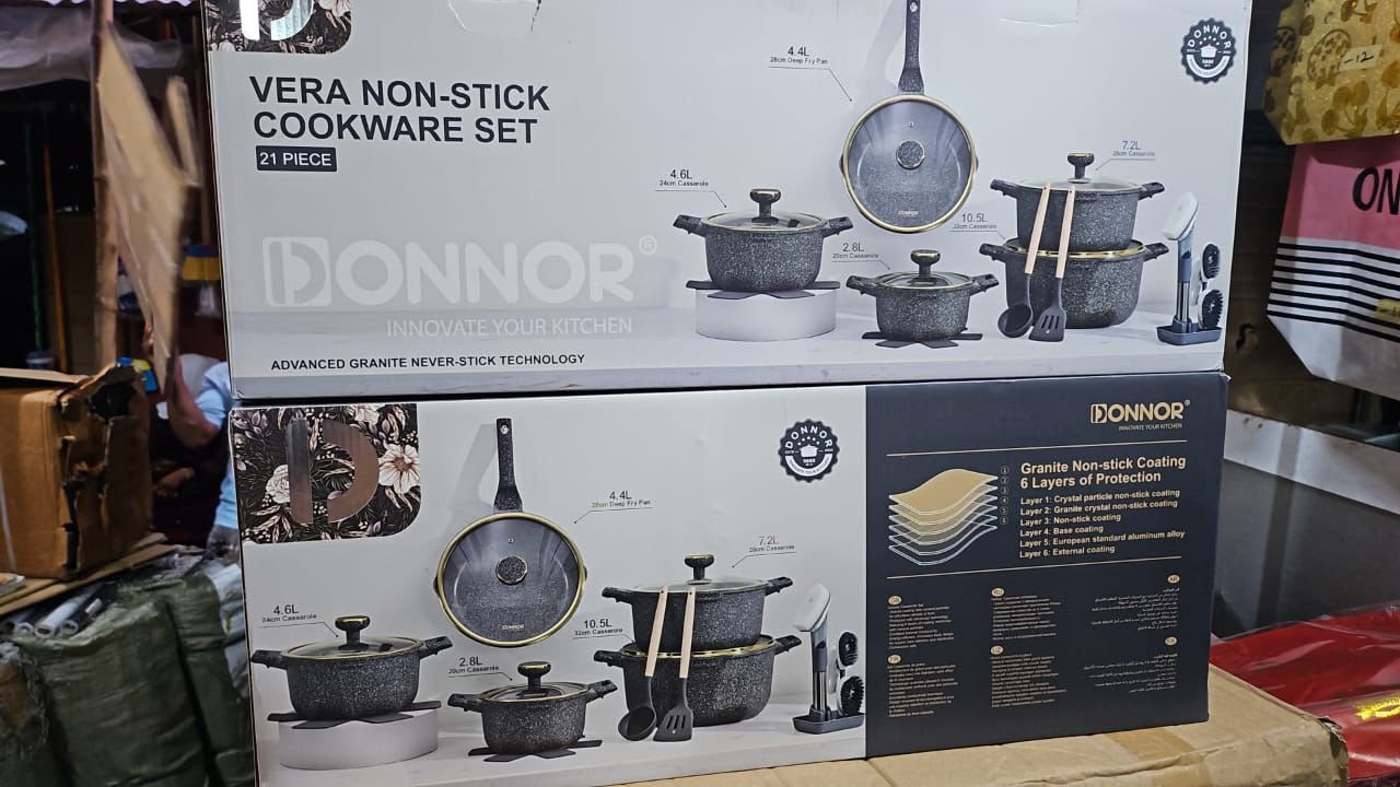 Donnor Quality Cookware Pot Set 21pcs